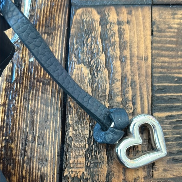 Brighton Blue Hobo Bag with Crescent Shape and Silver Detail - Picture 8 of 15